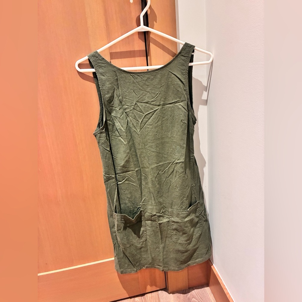 Urban Outfitters Forest Green linen dress